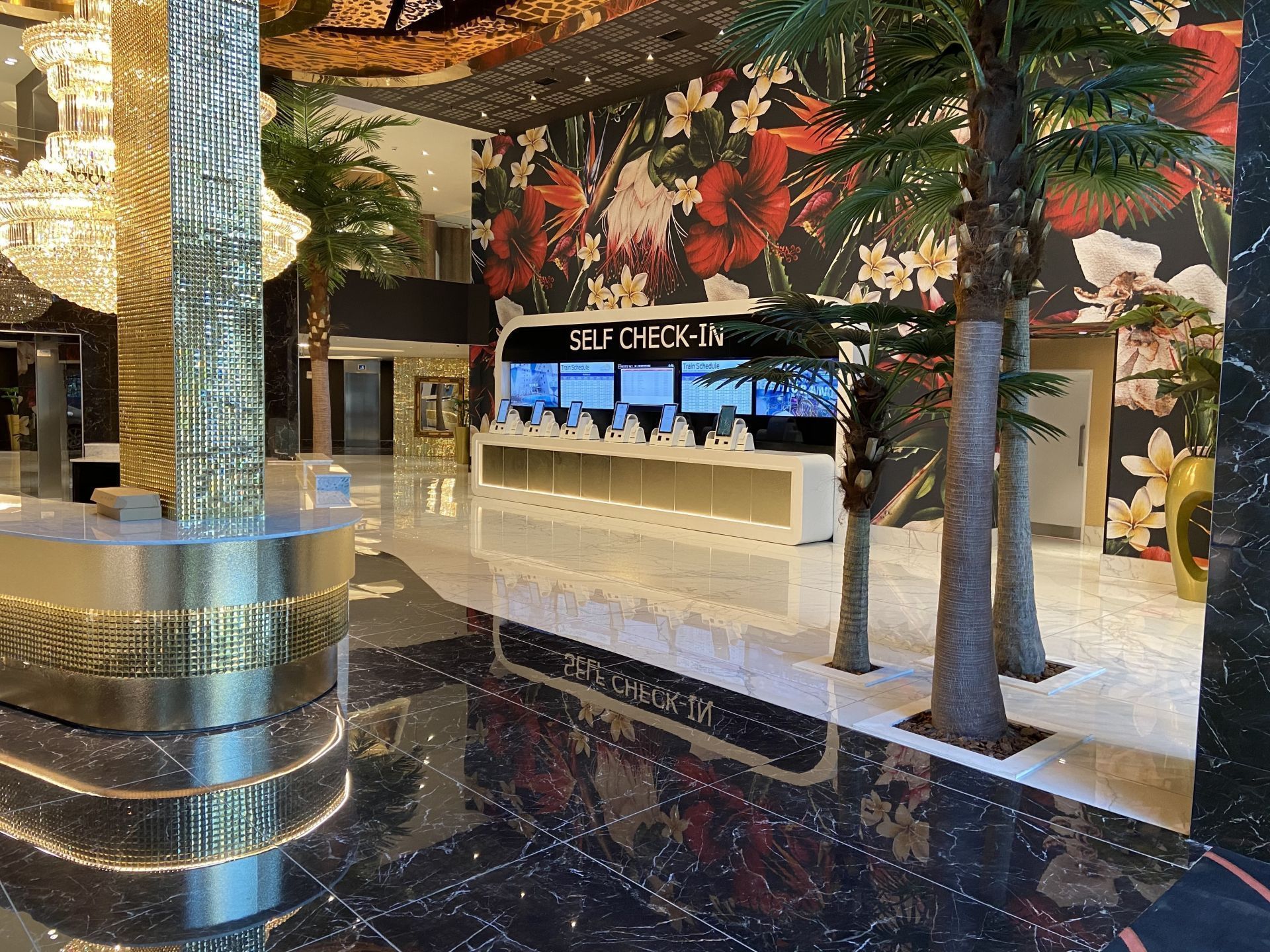 Borne de paiement et check-in intérieure pour hôtel_1