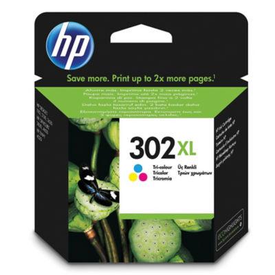 Cartouche HP 302 XL couleurs(cyan+magenta+jaune) pour imprimantes jet d'encre_0