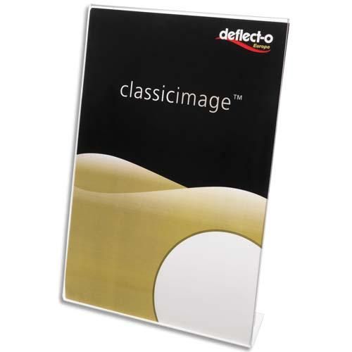 Deflecto porte affiche transparent pour documents a5 portrait incliné_0