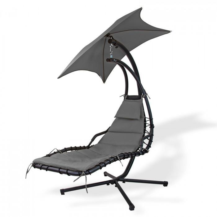 Fauteuil suspendu avec support 'orlando' - gris_0
