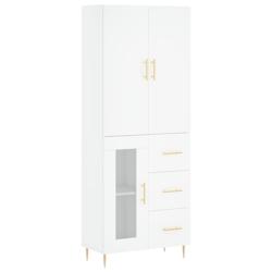 Helloshop26 - Buffet bahut commode armoire meuble de rangement organisateur cuisine salle de séjour salon haut 69,5 x 34 x 180 cm 02_0032716 - 300021_0