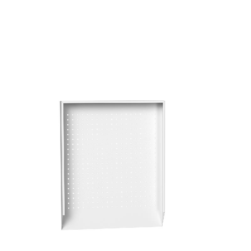 Panneau d'affichage arrière perforé pour armoire pupitre Verso - Réf : 16926983.1 - Tôle d'acier - 800x75x870mm - Gris clair RAL 7035_0
