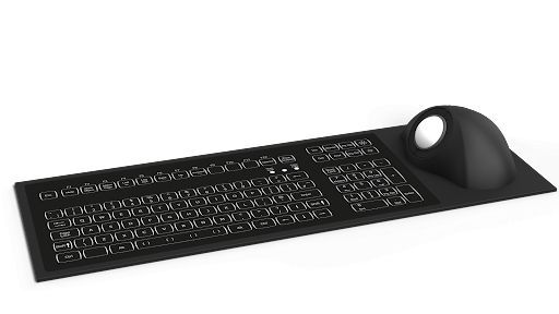 KSGE103-USB-WLED - Clavier industriel IP67 103 touches avec trackball étanche NSI_0