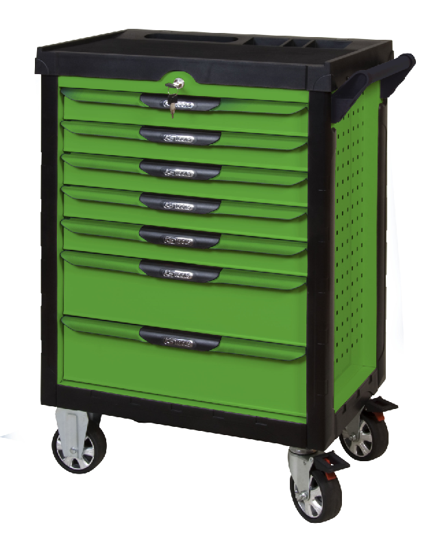 KSTOOLS - Servante d'atelier Pearl Line verte, 7 tiroirs - 817.0007_0