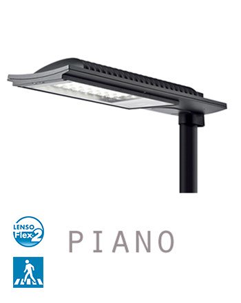 Luminaire d'éclairage public piano / led / 208 w / 19100 lm / en aluminium / hauteur conseillée 12 m_0