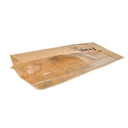 Packnwood FHC - 1 000Pcs - Sac kraft avec fenêtre sur côté et soufflet - 120x40x340mm - marron papier 210SANDB35SF_0