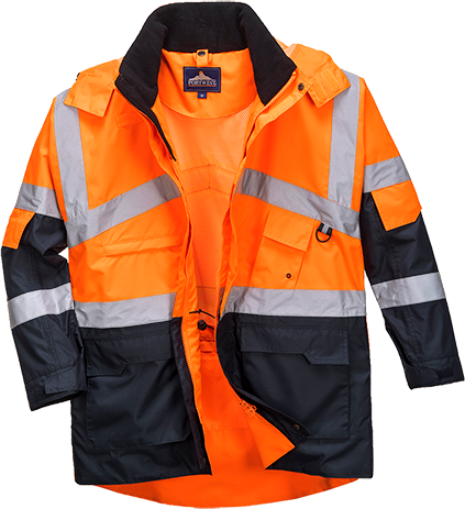 Parka bicolore respirant hi-vis orange marine s760, l_0