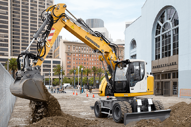 Pelle sur pneus Liebherr A 913 Compact - 0,17-0,87 m³ - 95 kW - 13,6 à 16 tonnes_0