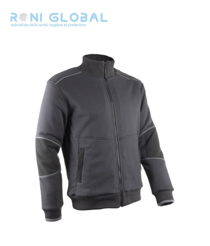 Veste de travail anthracite anti-froid thermique - coton et polyester, 2 poches, RAKOUN COVERGUARD - Ref: cov-5RAK150_0