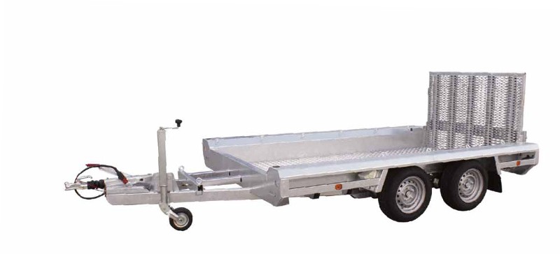 Remorque porte-engins Hulco 3T - 3,94m, 2 essieux, modèle Terrax-2 3002 394x180 cm_0
