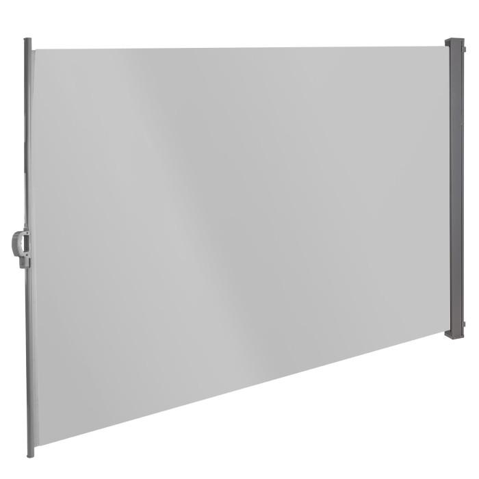 Store latéral 160 x 300 cm - gris / brise-vue rétractable_0