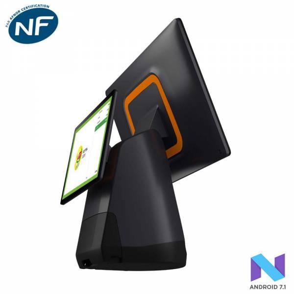 TPV FP1510 - Caisse enregistreuse tactile certifiée NF525 avec double écran et imprimante intégrée_0