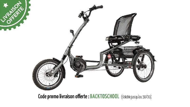 Tricycle électrique Scoobo - assistance Bosch Active Plus - 7 vitesses Nexus - Pfautec_1