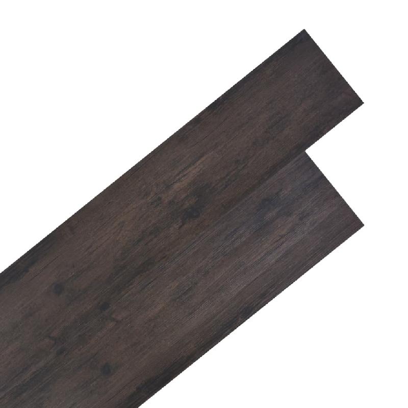 Vidaxl planches de plancher pvc non auto-adhésif chêne gris foncé 245169_0