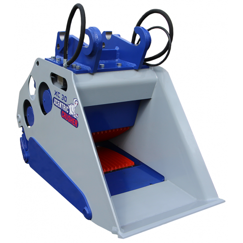 Godet concasseur XC20 - Capacité 0.8m3 - Double effet - Débit 160-180 l/min - Poids 2500 kg - Pour pelle 18 à 25 t_0