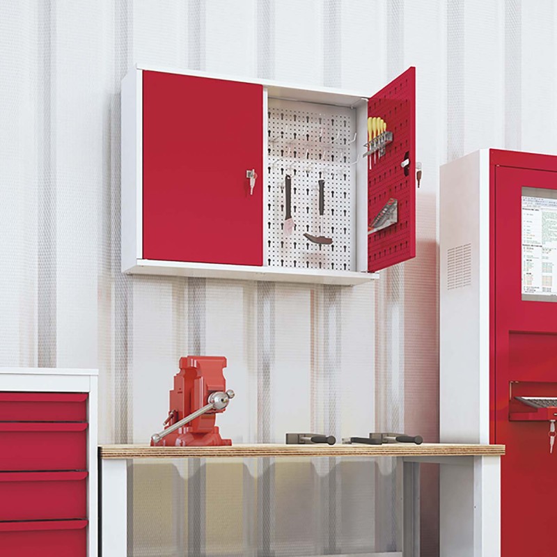 Armoire d'atelier à fixer - largeur de 800 à 1200mm - Hauteur 600 ou 750mm - 17 coloris au choix_0