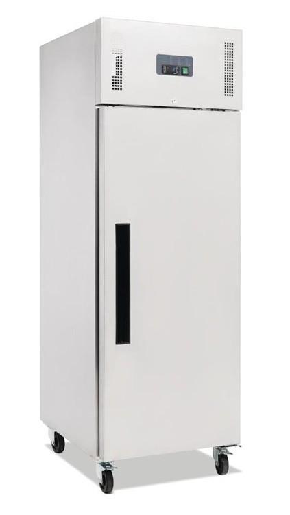 Armoire réfrigérée inox positive - 600 litres - Gaz écologique R600a - Porte réversible et roulettes_0