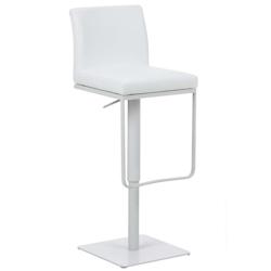 CLP Tabouret de bar Panama revêtement similicuir Blanc /Blanc - blanc polyester 102186502_0