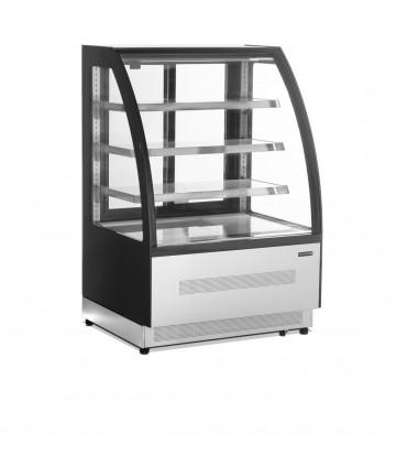 Comptoir réfrigéré double vitrage, pour chr, traiteurs, boulangeries, pâtisseries et chocolateries -réf. Lpd900c/black tefcold_0