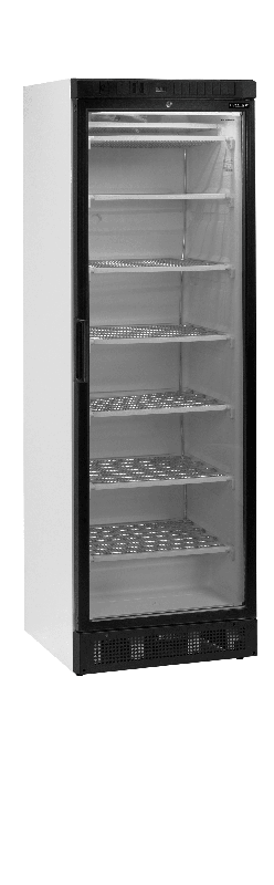 Congélateur vertical vitré TEFCOLD UFSC370G - Plage de température -24 à -14°C, roulettes et fluide frigorigène R290_0