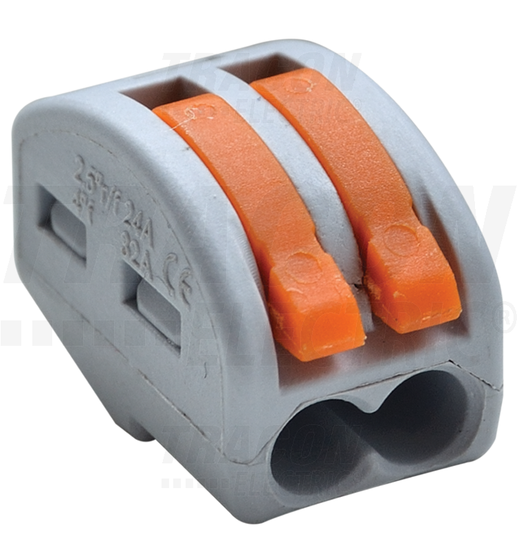 Connecteur électronique sans vis 0,75-4mm² - 32A - 400VAC - 2P_0