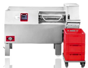 Trancheuse à viande professionnelle - Cubeuse Argon Treif - Construction inox et programmable 30 programmes_0