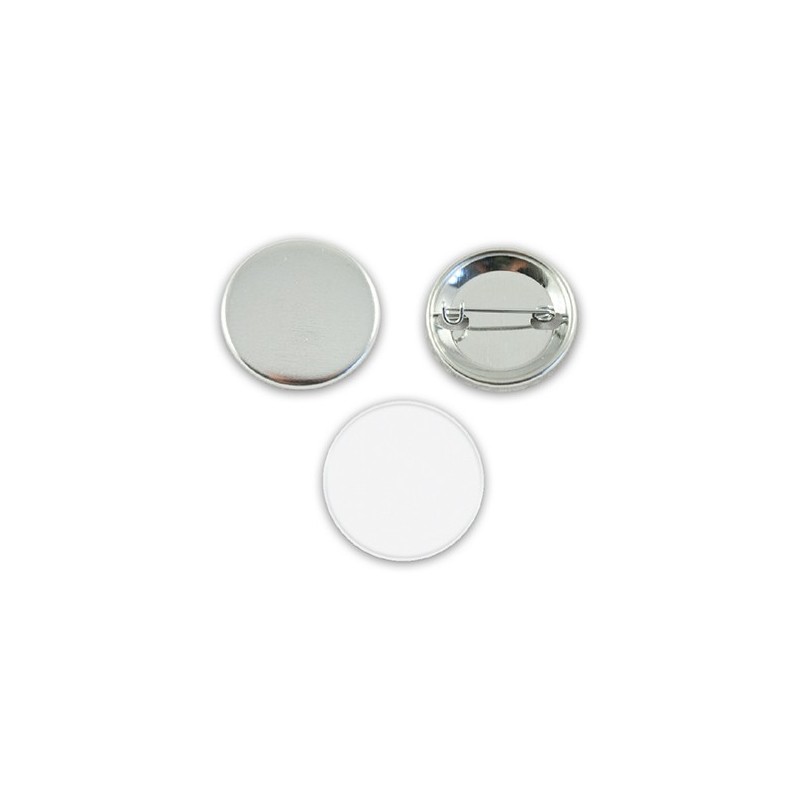 Fourniture vierge - kit complet pour fabrication de badges épingle 32 mm_0