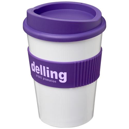 Gobelet Americano® Medio 300 ml avec bandeau antidérapant - isotherme à simple paroi - fabriqué au Royaume-Uni_0