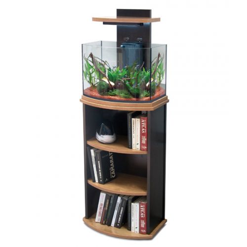 MEUBLE AQUARIUM HORIZON 50  MEUBLE AQUARIUM AQUA HORIZON 50 NOYER CLAIR/NOYER FONCÉ