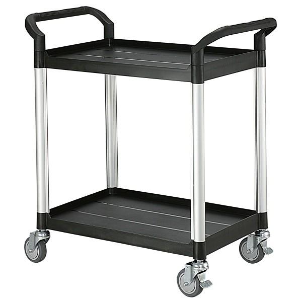 Servante multi-usage 2 plateaux - avec ou sans bacs - Coloris noir ou gris clair - Rolléco_0