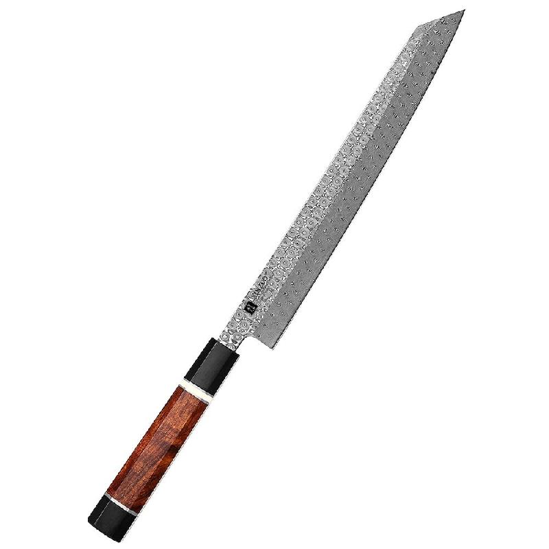 XinZuo - Couteau Kiritsuke Bunka en Damas 27 cm - Série F3 - fabriqué en acier damas à double noyau à 110 couches - multicolore F3-QFD_0