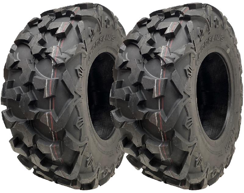 26x9.00R12 (225/75R12) 6ply ATV Tyres OBOR Cornelius 66J Road Legal - Set de 2 pneus tubeless pour VTT ou SxS_0
