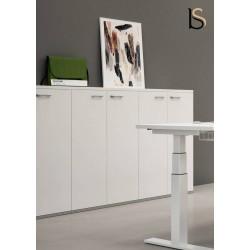 Armoire de bureau avec portes battantes - Quadrifoglio - nombreuses configurations et finitions disponibles_0