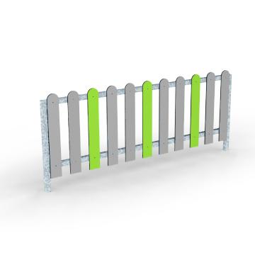 Barrière HPL 393-G - acier galvanisé non peint et panneaux HPL_0