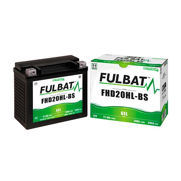 Batterie moto gel FHD20HL-BS / ETX20L 12V 20Ah - Plomb gel sans entretien - Pour Harley Davidson_0