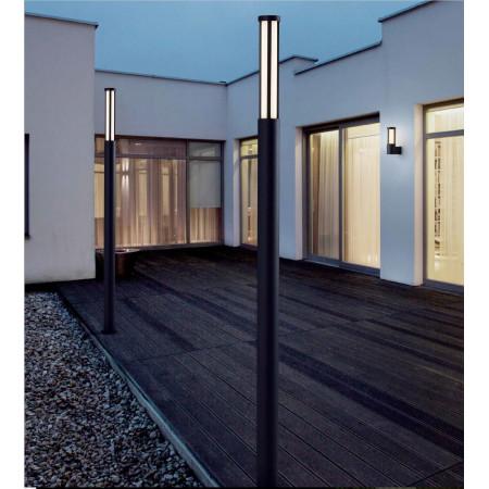 Borne extérieur- 18 w - 1980 lumens - 3000 k- aday- coloris anthracite - fabrication en aluminium- hauteur 200 cm._0