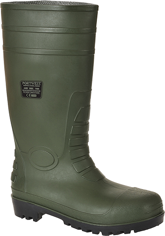 Bottes de sécurité Wellington S5 vert FW95 - Taille 48 - Normes ASTM F2413-11, AS/NZS 2210.3:2009, EN ISO 20345:2011, EN 13832-2:2006_0