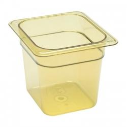 Cambro Bac GN 1/6 résistant à la chaleur 150mm. Idéal pour les micro-ondes, les appareils à vapeur et les - 0099511328604_0