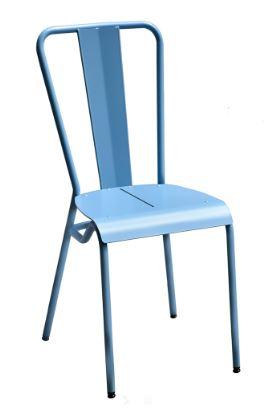 Chaise d'extérieur empilable - Sanks - 90 cm de hauteur, 40 cm de largeur, 6,5 kg_0