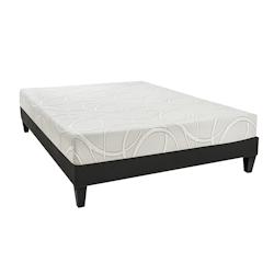Ensemble   Matelas Mémoire de forme + Sommier Bois 160x200 cm POSEIDON OLYMPE LITERIE - blanc 4BP.WA.K15.1620_0