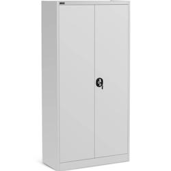 Fromm & Starck Armoire De Bureau Métallique À Dossiers Star_MCAB_29 (Gris, 90 x 40 x 180 cm, Capacité de Charge 160 kg, 4 Étagères, 2 Clés, Acie_0