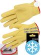 Gant tout fleur bovin jaune - Entièrement doublé molleton - Protection thermique_0