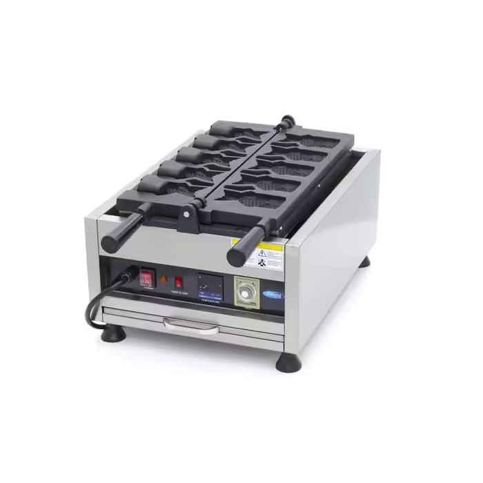Gaufrier 5 formes de taiyaki/poisson rotatif numérique 09374182 MAXIMA 3_0