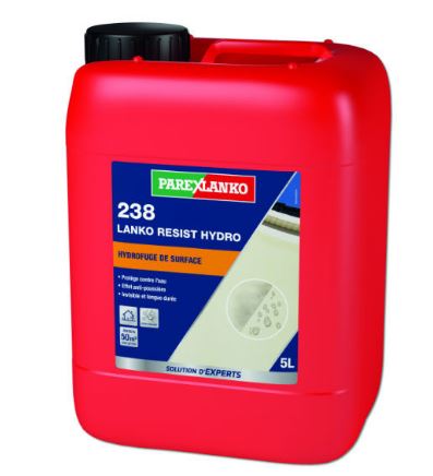 Hydrofuge de surface 238 Lanko Resist Hydro - ParexLanko - 5 litres - Invisible et longue durée_0