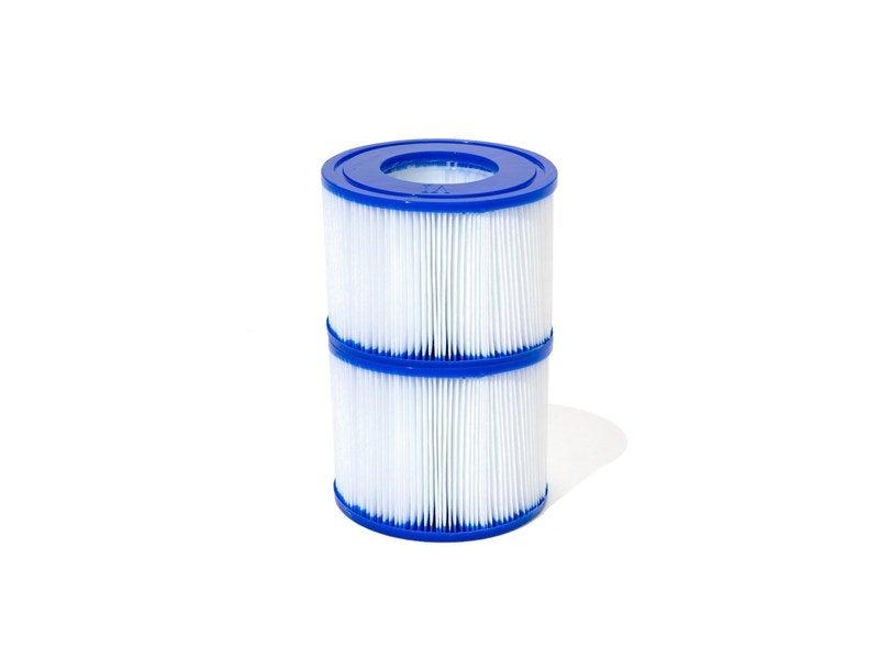 Lot de 2 cartouches filtrantes type VI - BESTWAY - PVC - Débit 1.3 m³/h - Diamètre 10.6 cm_0