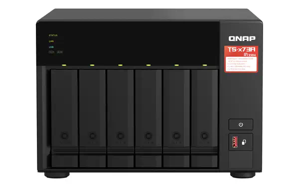 QNAP ts-673a nas tower ryzen embedded v1500b 8 go ddr4 0 to QNAP turbo system noir_0