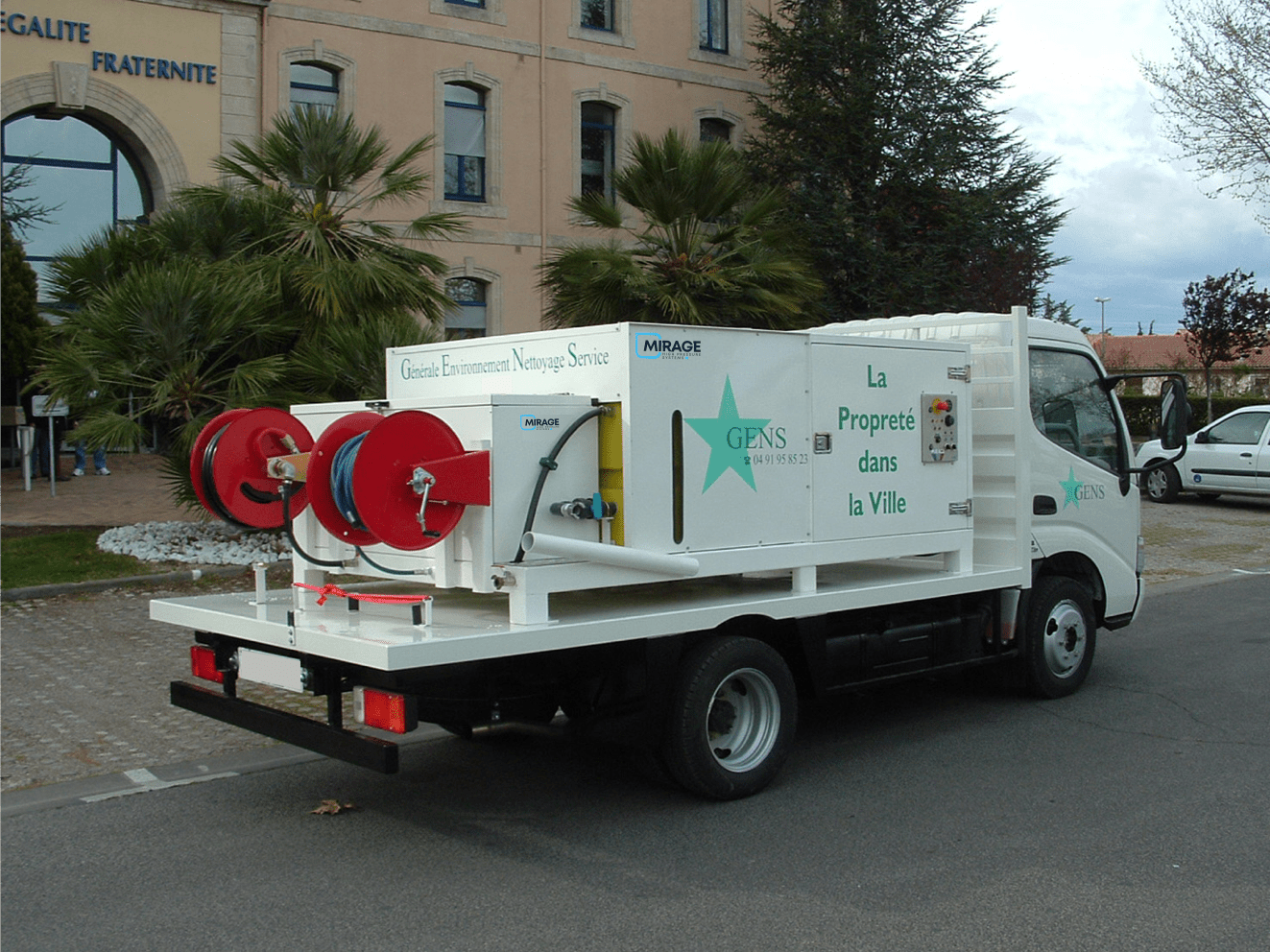 Skid de lavage haute pression pour collectivités - pompe haute pression 250 bar 15 L/mn_0