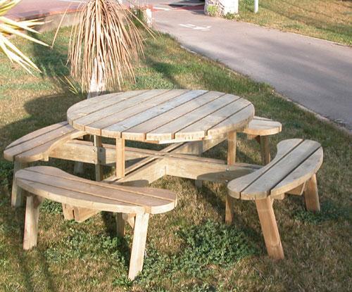 TABLE PIQUE-NIQUE EN BOIS 