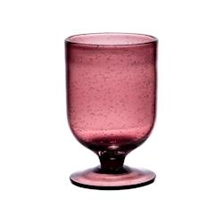 Verre à pied 25 cl Gordes bullé violet x6 -  Rond Verre Table Passion 12.5x12.5 cm - violet verre 3106233020796_0