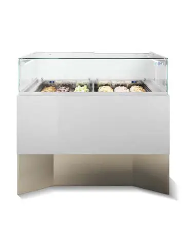 Vitrine service arrière pour glacier et pâtissier - DIASCIA_0